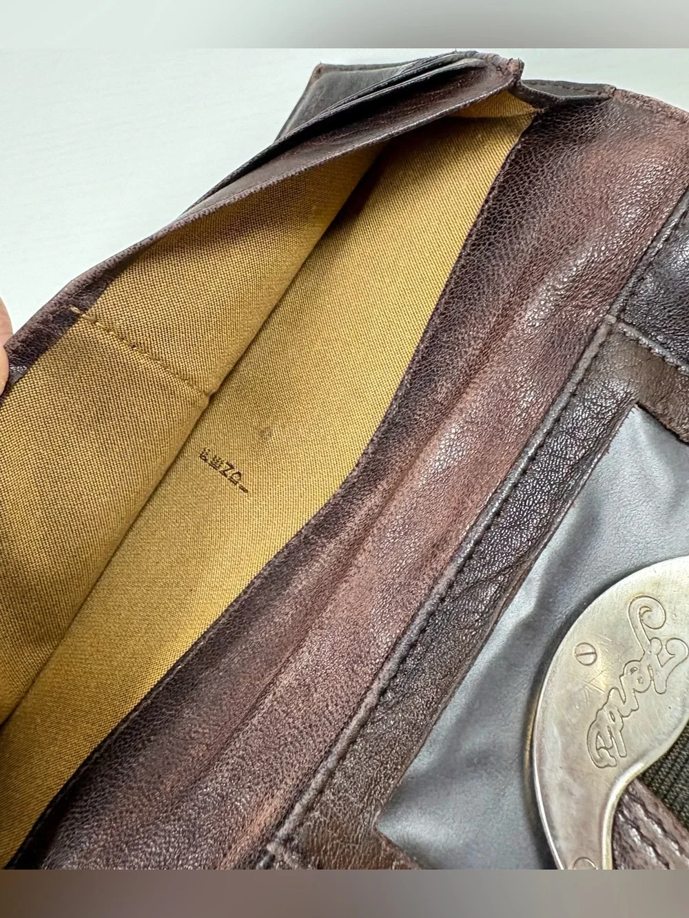 Fendi Zucca Crescent Logo  Wallet